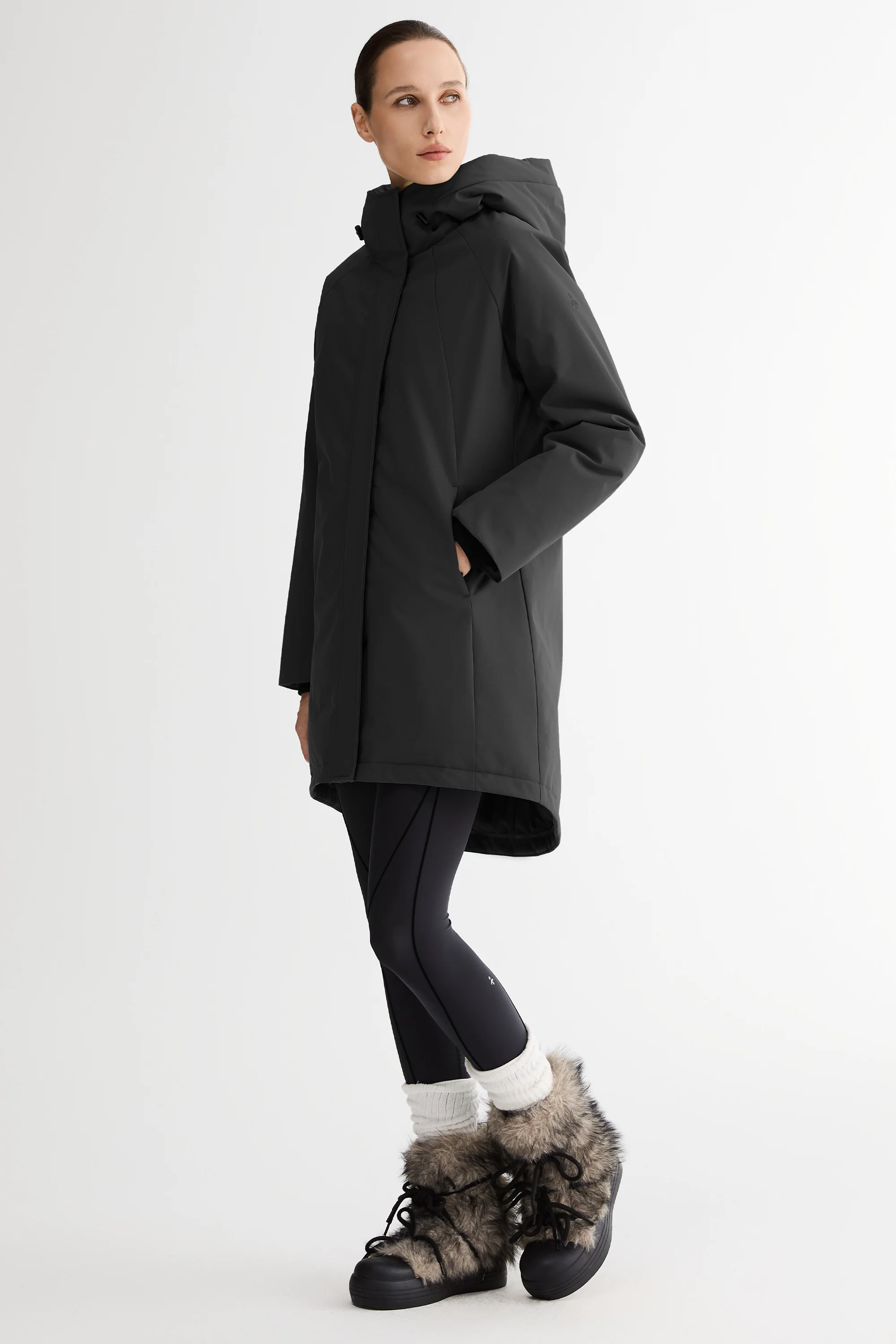 Mid-Length Windproof Parka Coat - Image 6