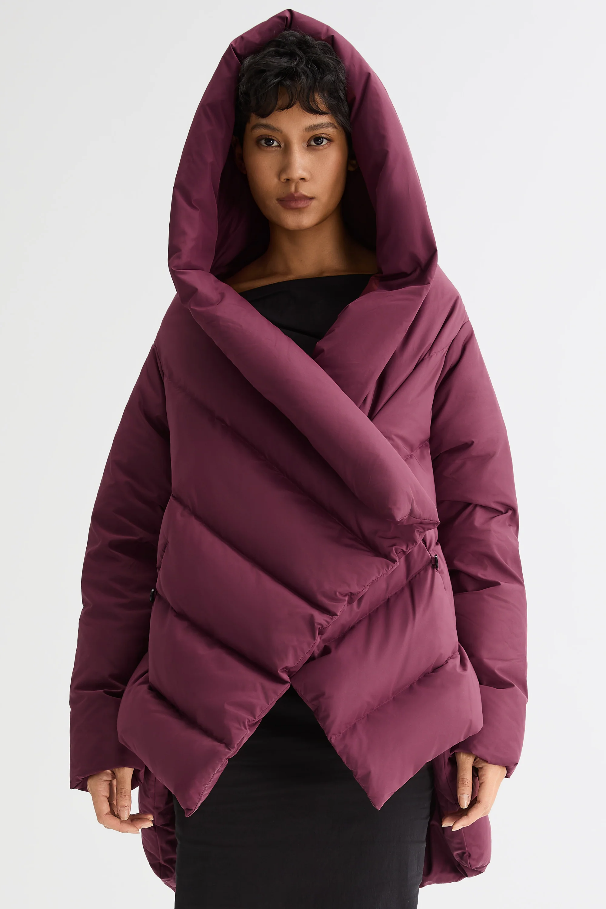 Cloak Puffer Down Coat - Image 4
