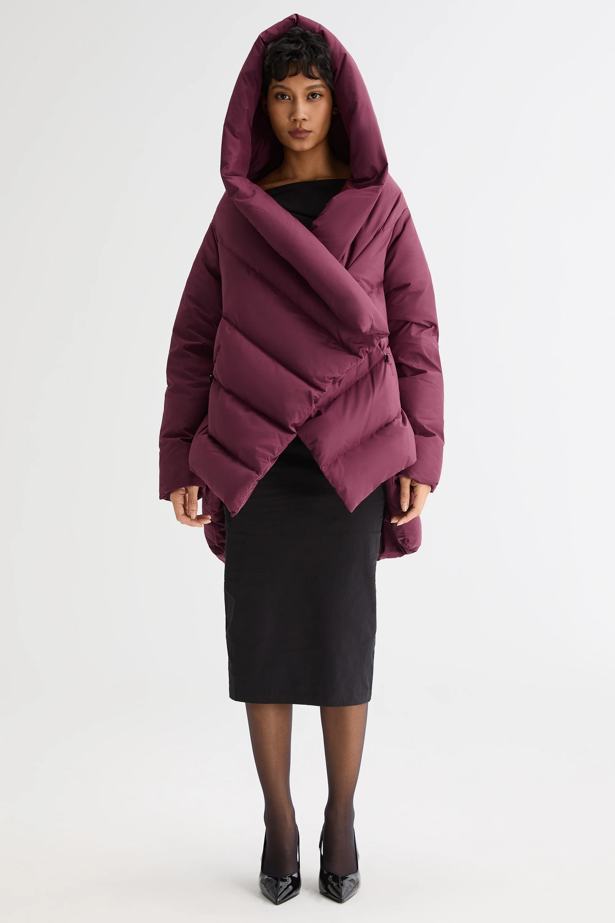 Cloak Puffer Down Coat - Image 5