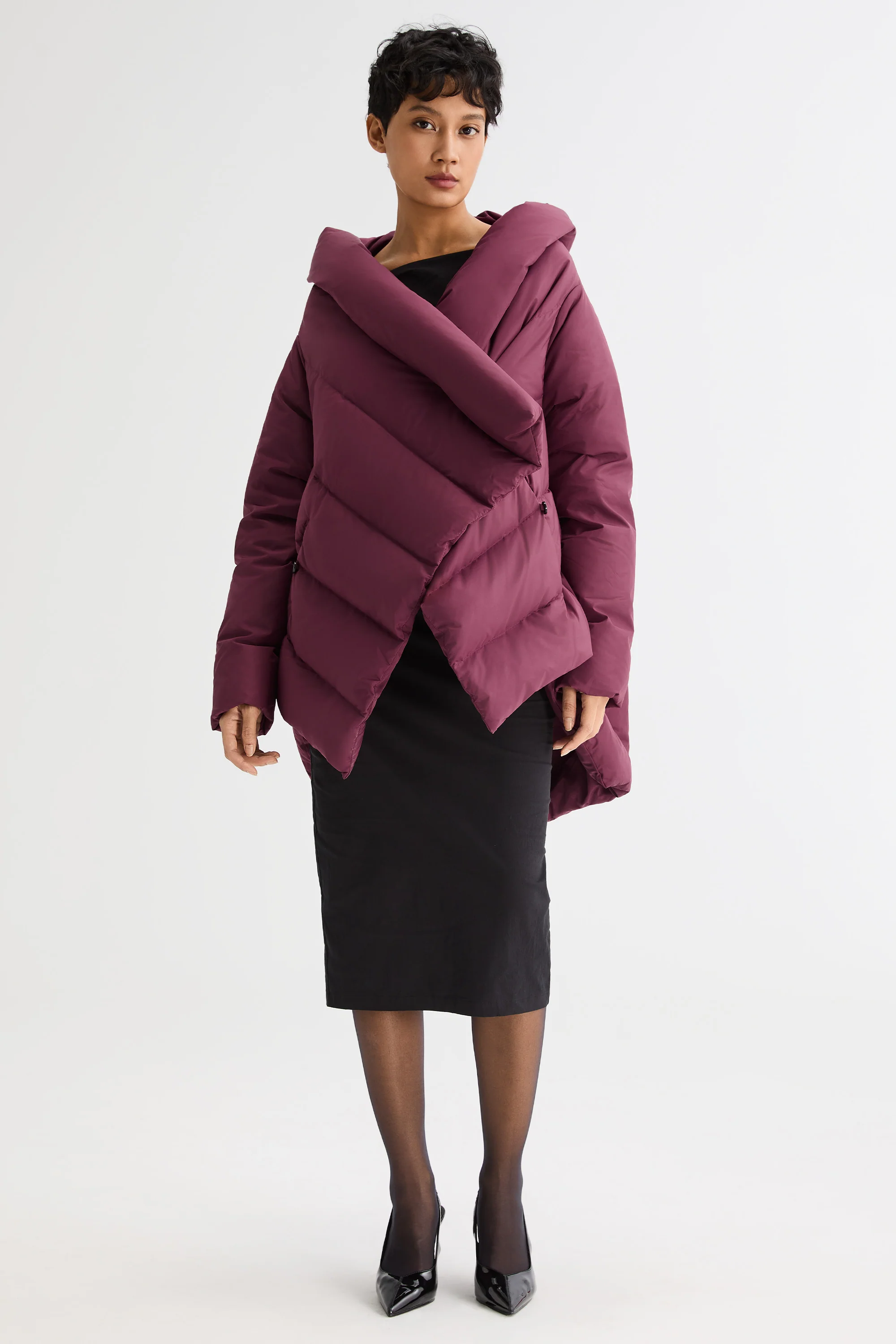 Cloak Puffer Down Coat - Image 7
