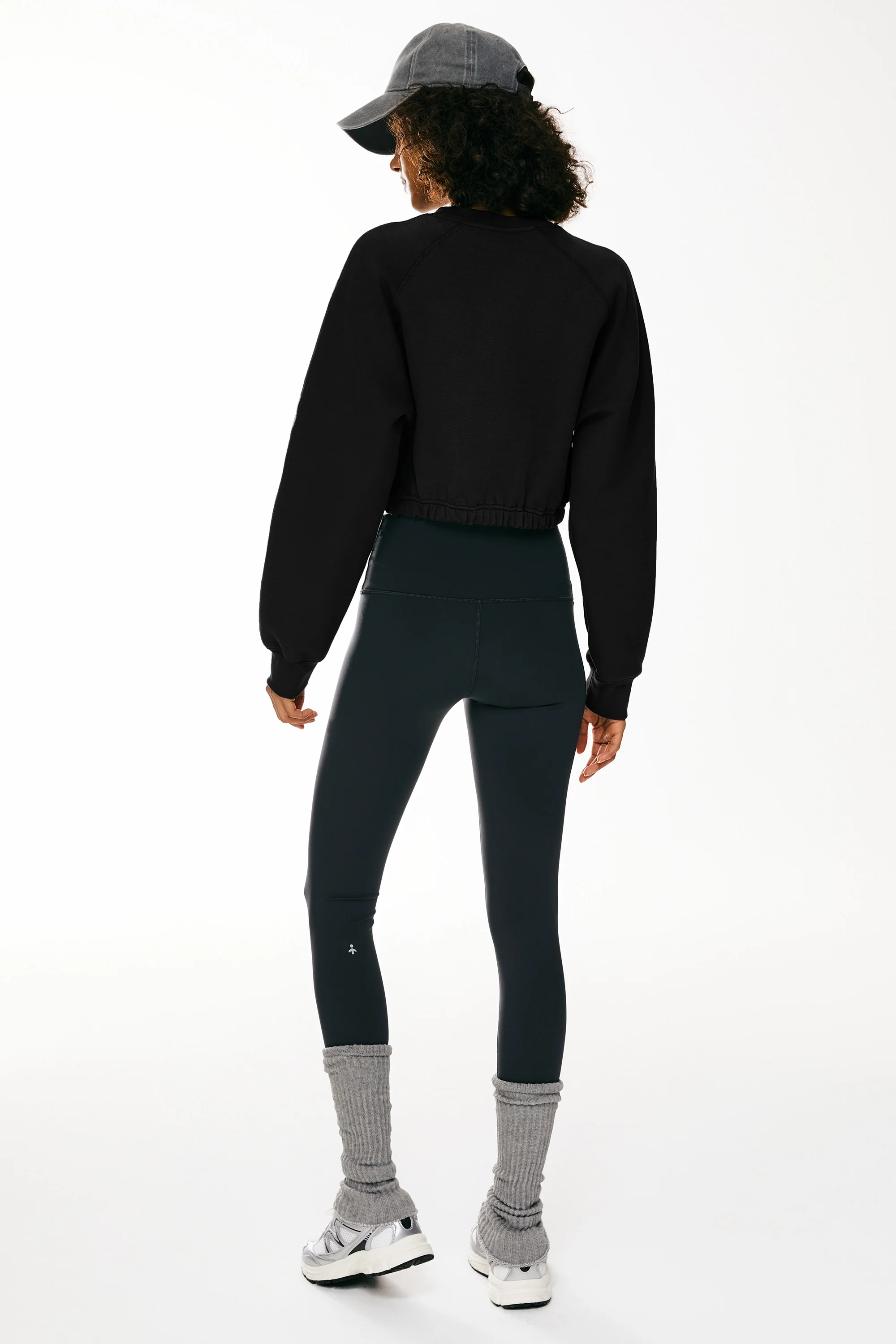 Oversized Cropped Sweatshirt Long Sleeve - Image 13