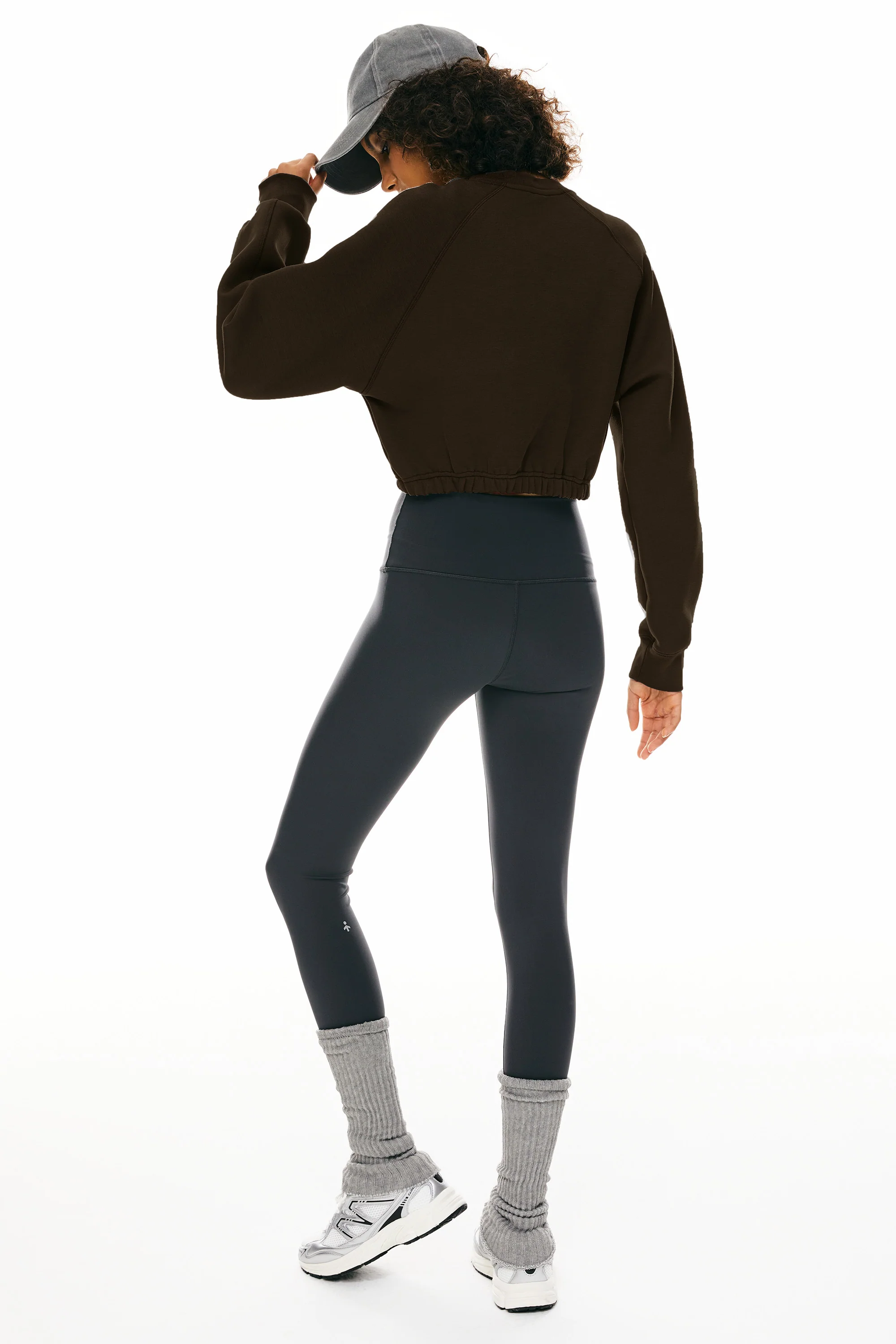 Oversized Cropped Sweatshirt Long Sleeve - Image 19