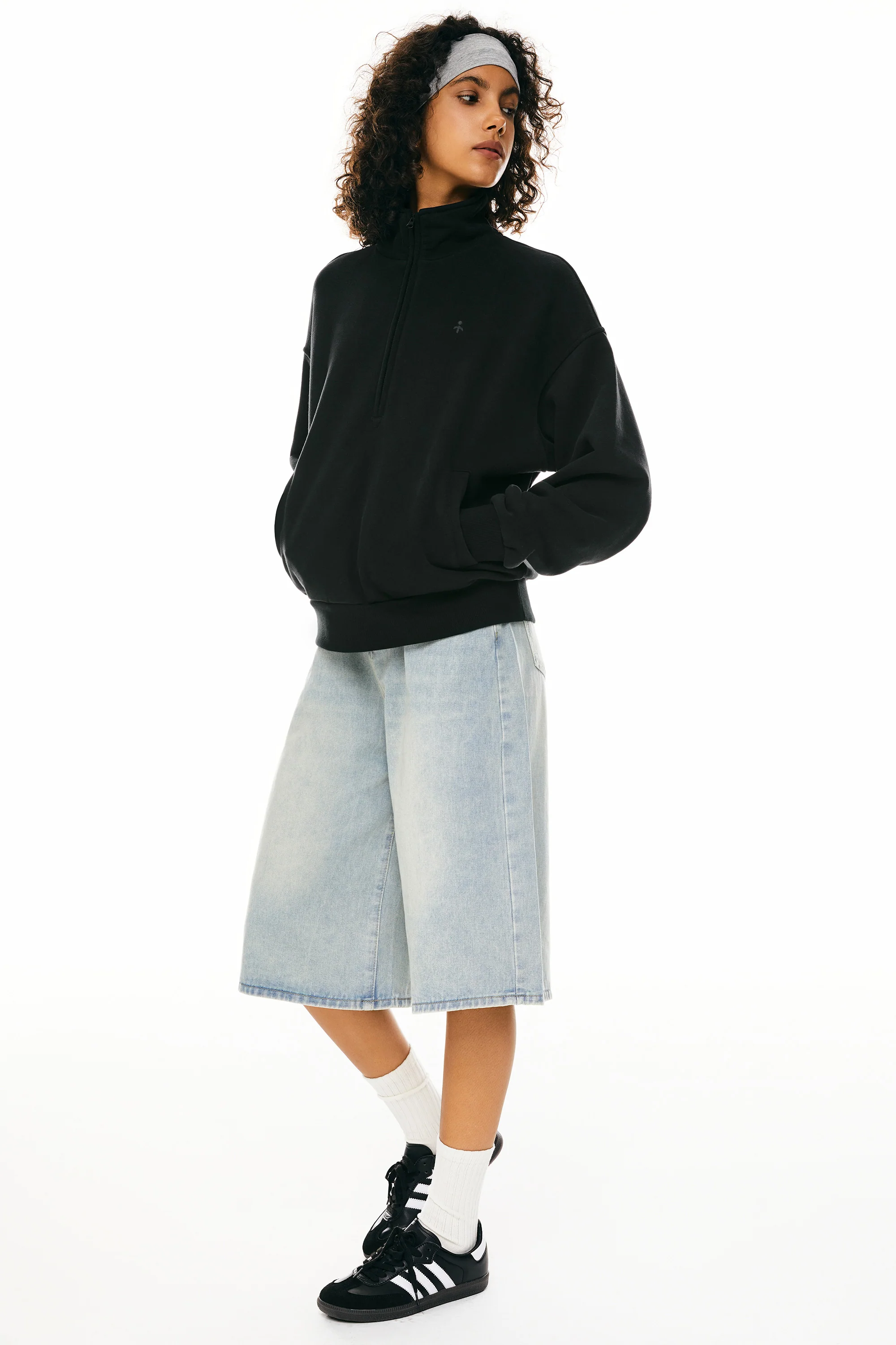 Oversized Half Zip Sweatshirts - Image 11