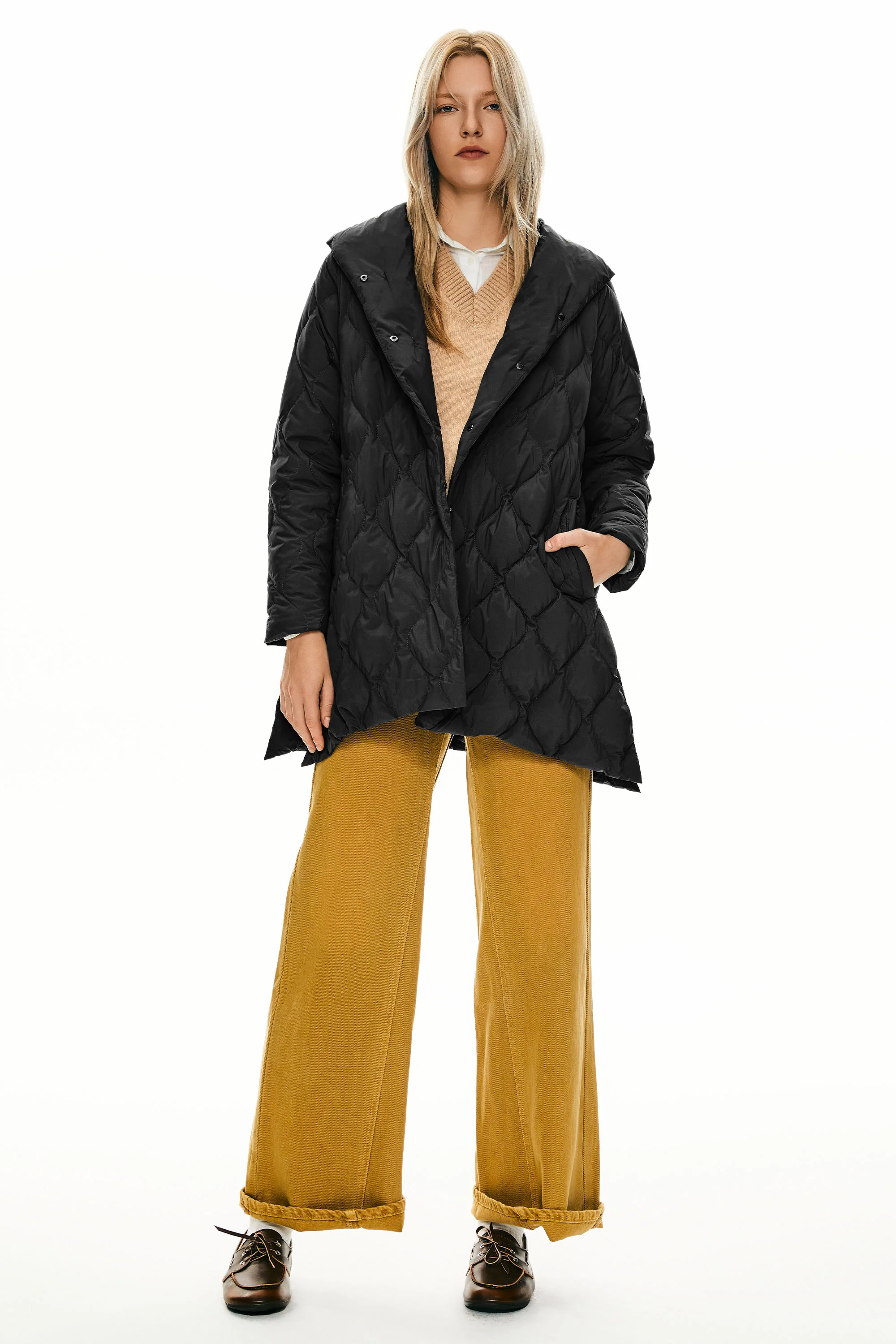 Oversized Quilted Lightweight Puffer Jacket - Image 13