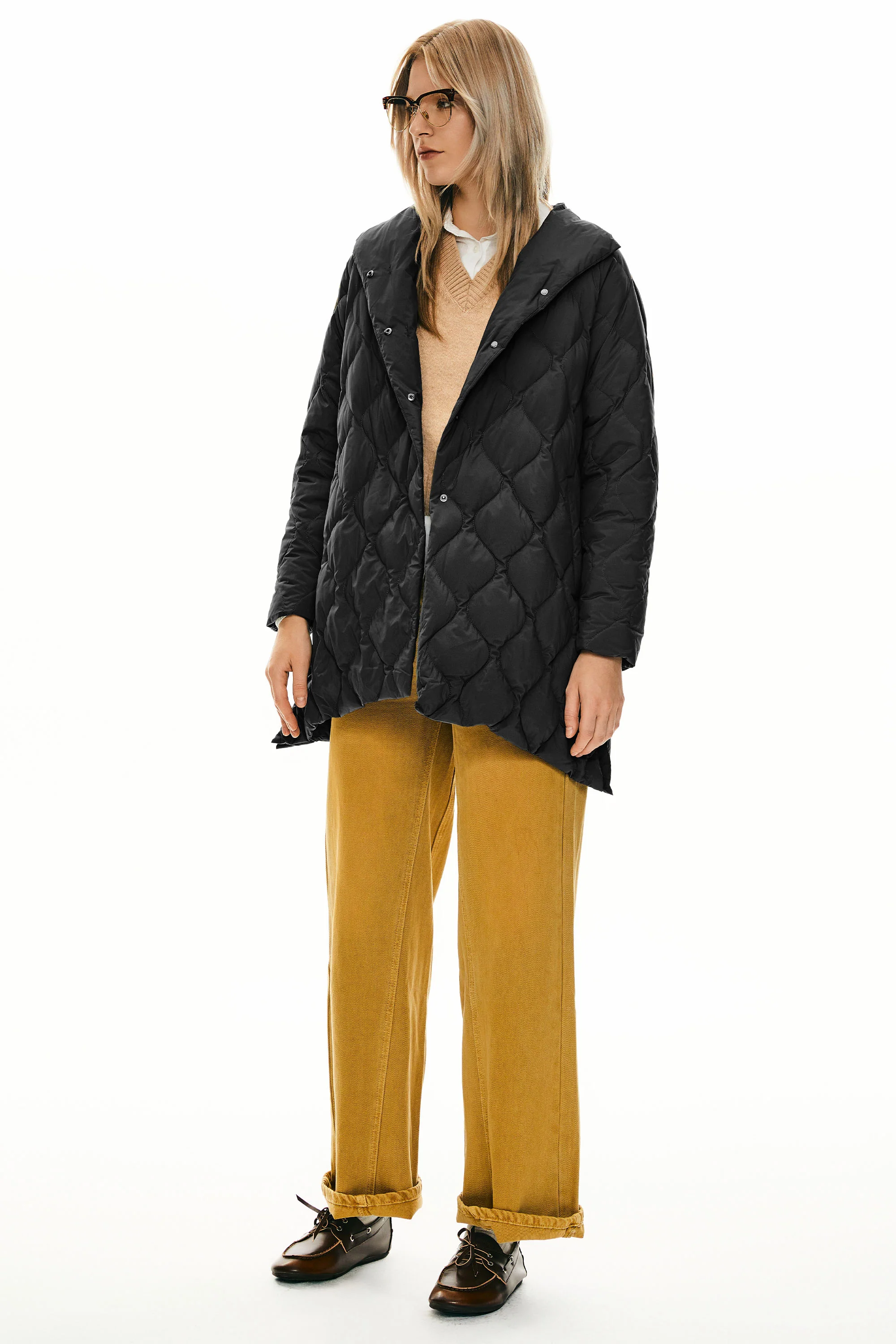 Oversized Quilted Lightweight Puffer Jacket - Image 15