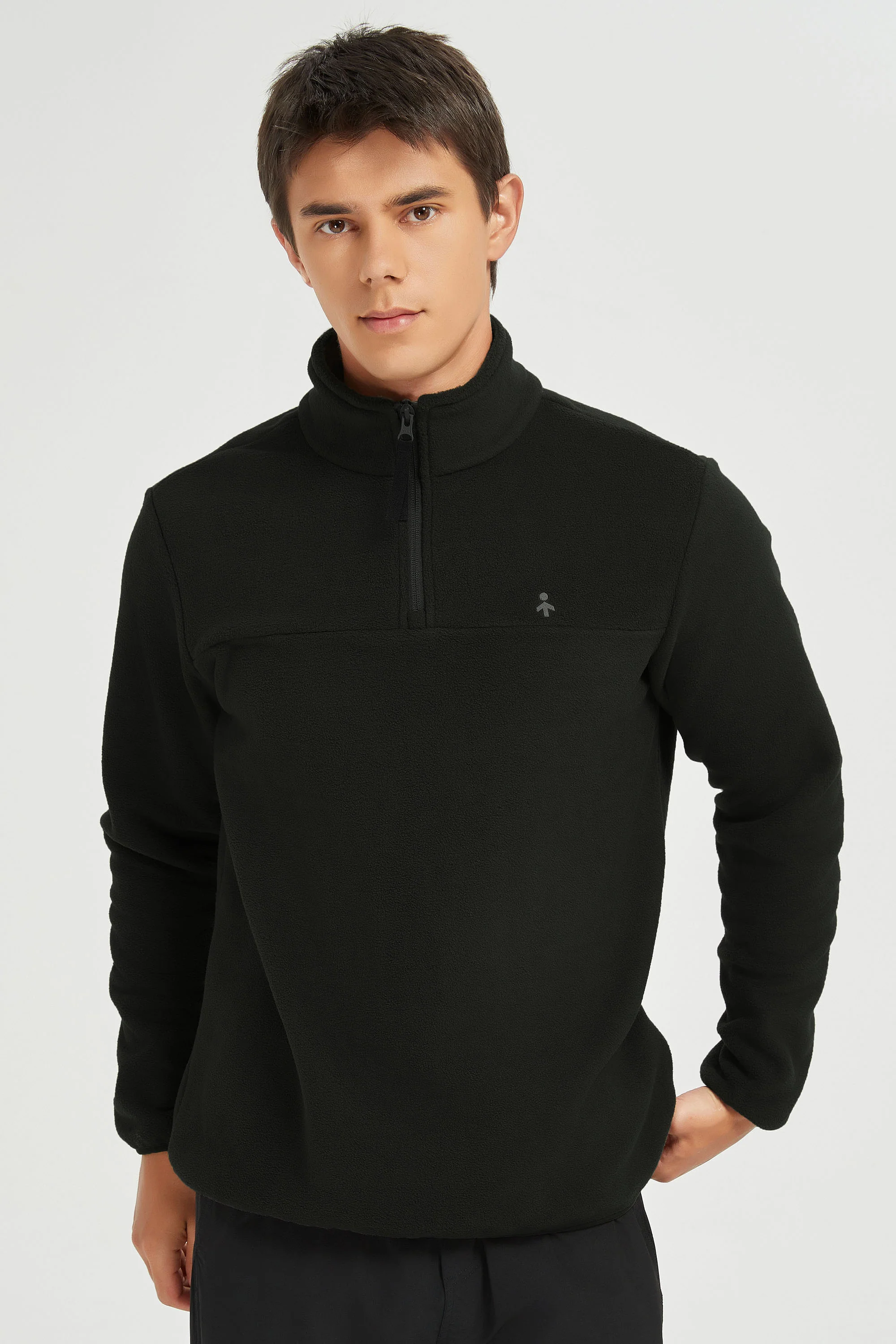 Quarter Zip Fleece Pullover Sweatshirt - Image 9