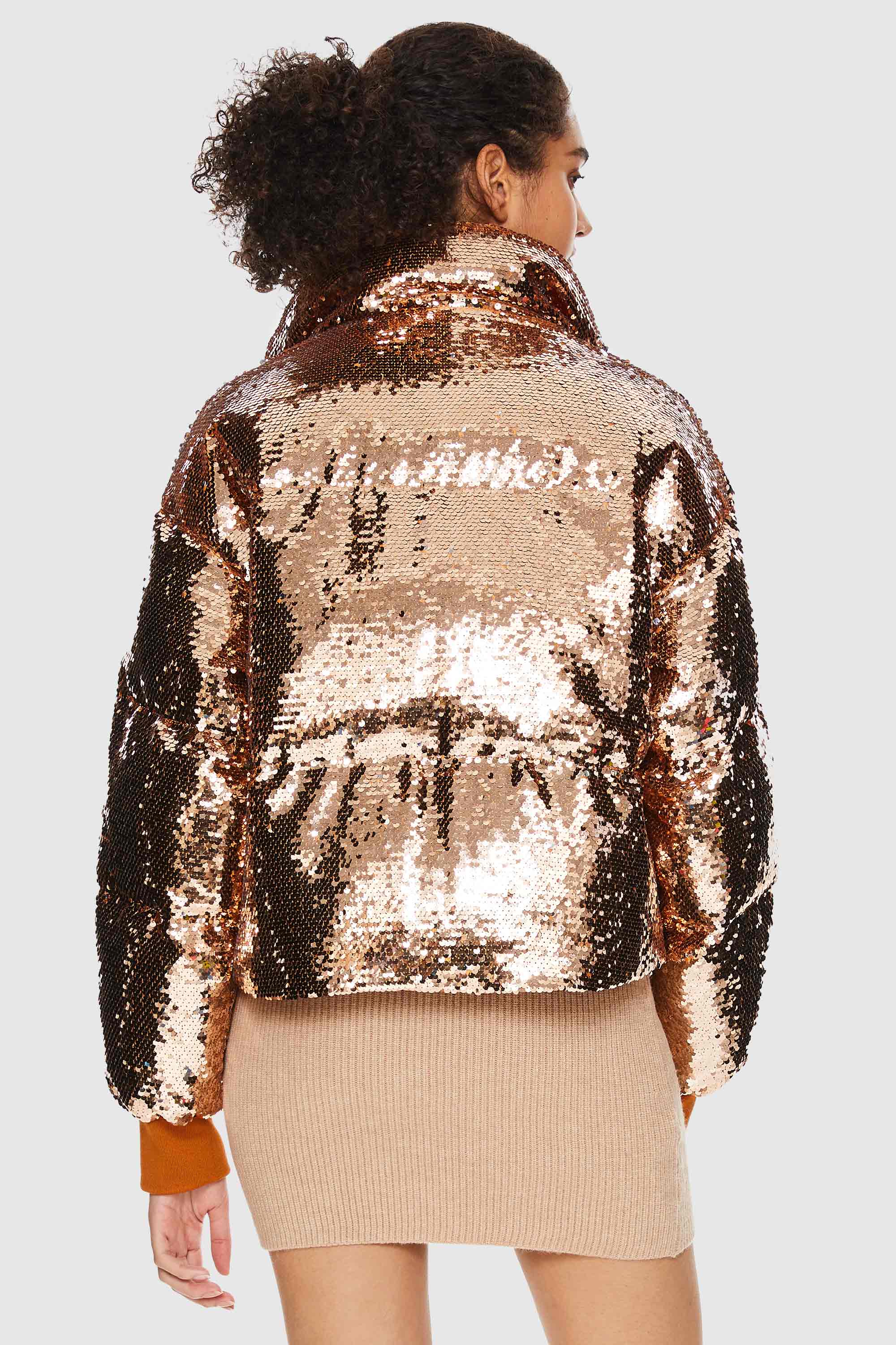 Disco Sequin Down Jacket - Image 13