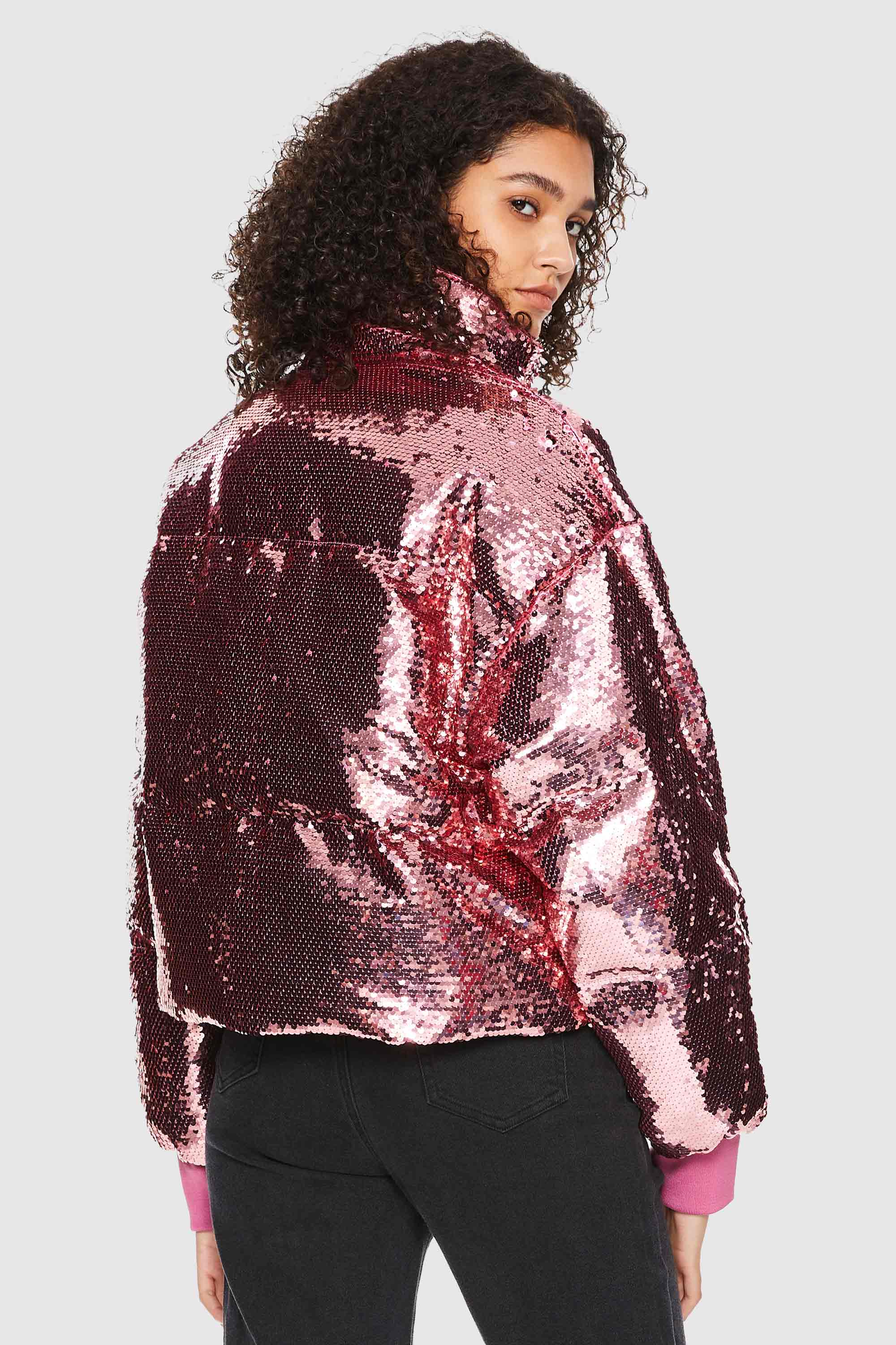Disco Sequin Down Jacket - Image 9