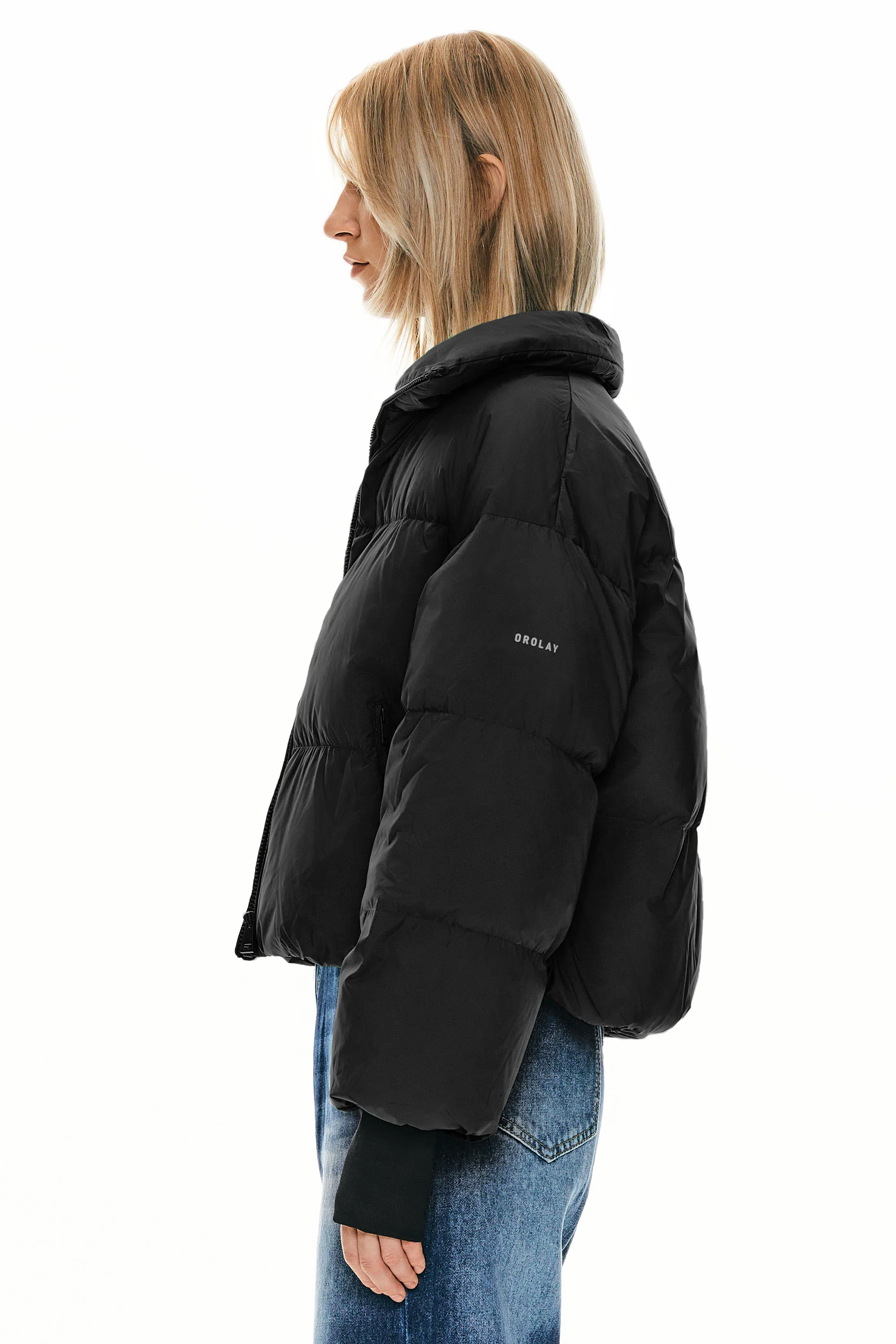 Classics Short Oversized Down Puffer Jacket - Image 19