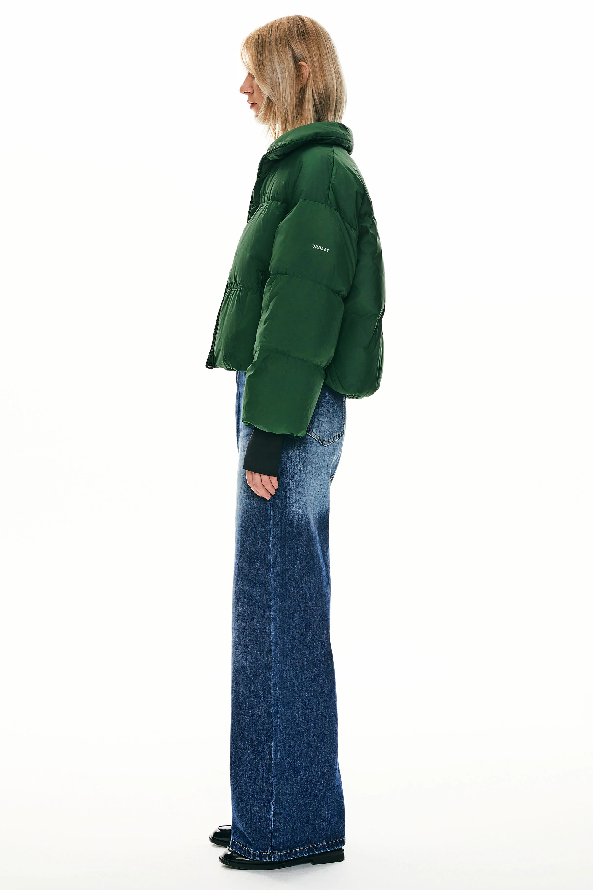 Classics Short Oversized Down Puffer Jacket - Image 5