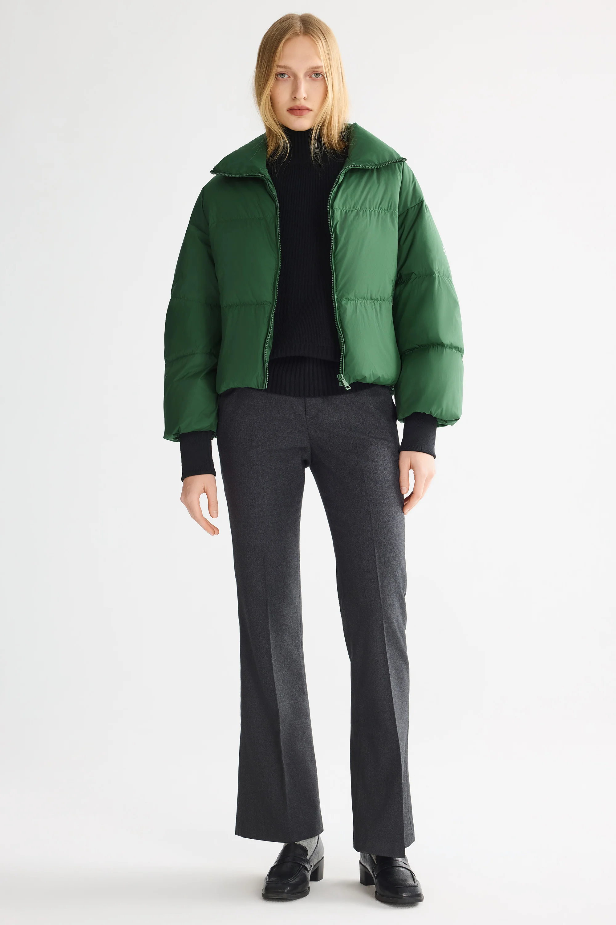 Classics Short Oversized Down Puffer Jacket - Image 9