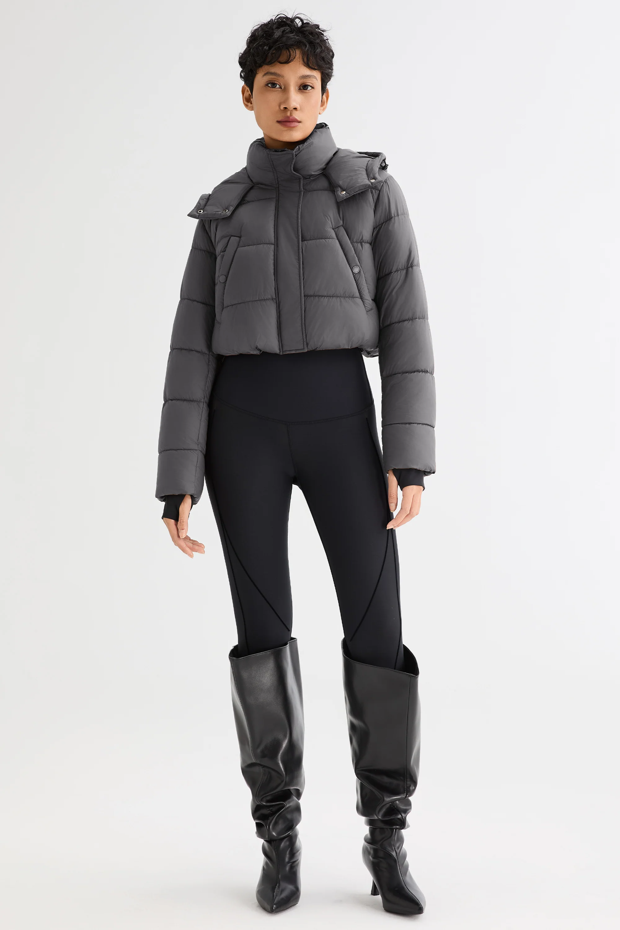 Urban Essential Cropped Lyrella Puffer Jacket - Image 33