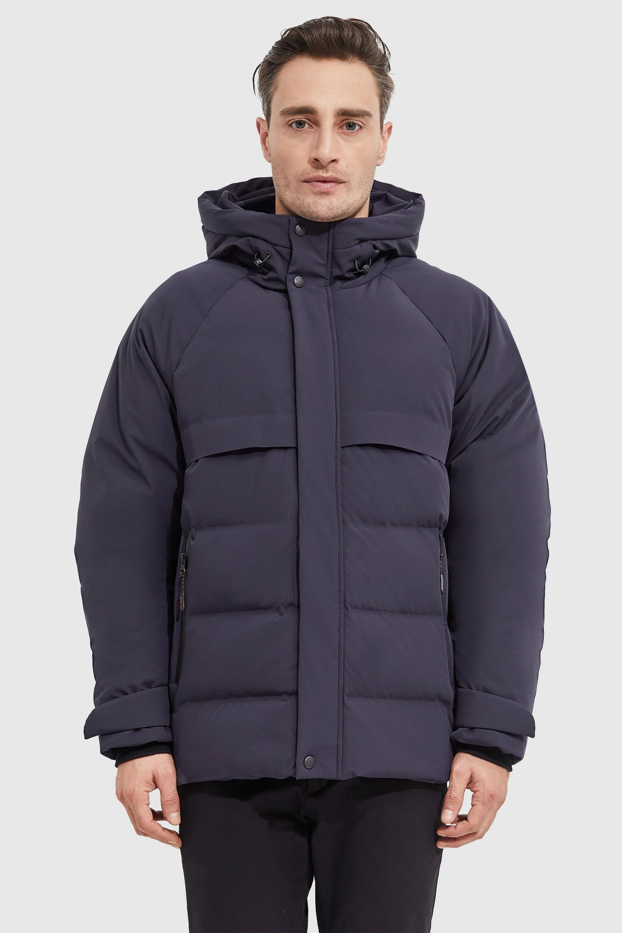 Winter Hood Ribbed Cuff Down Jacket - Image 14
