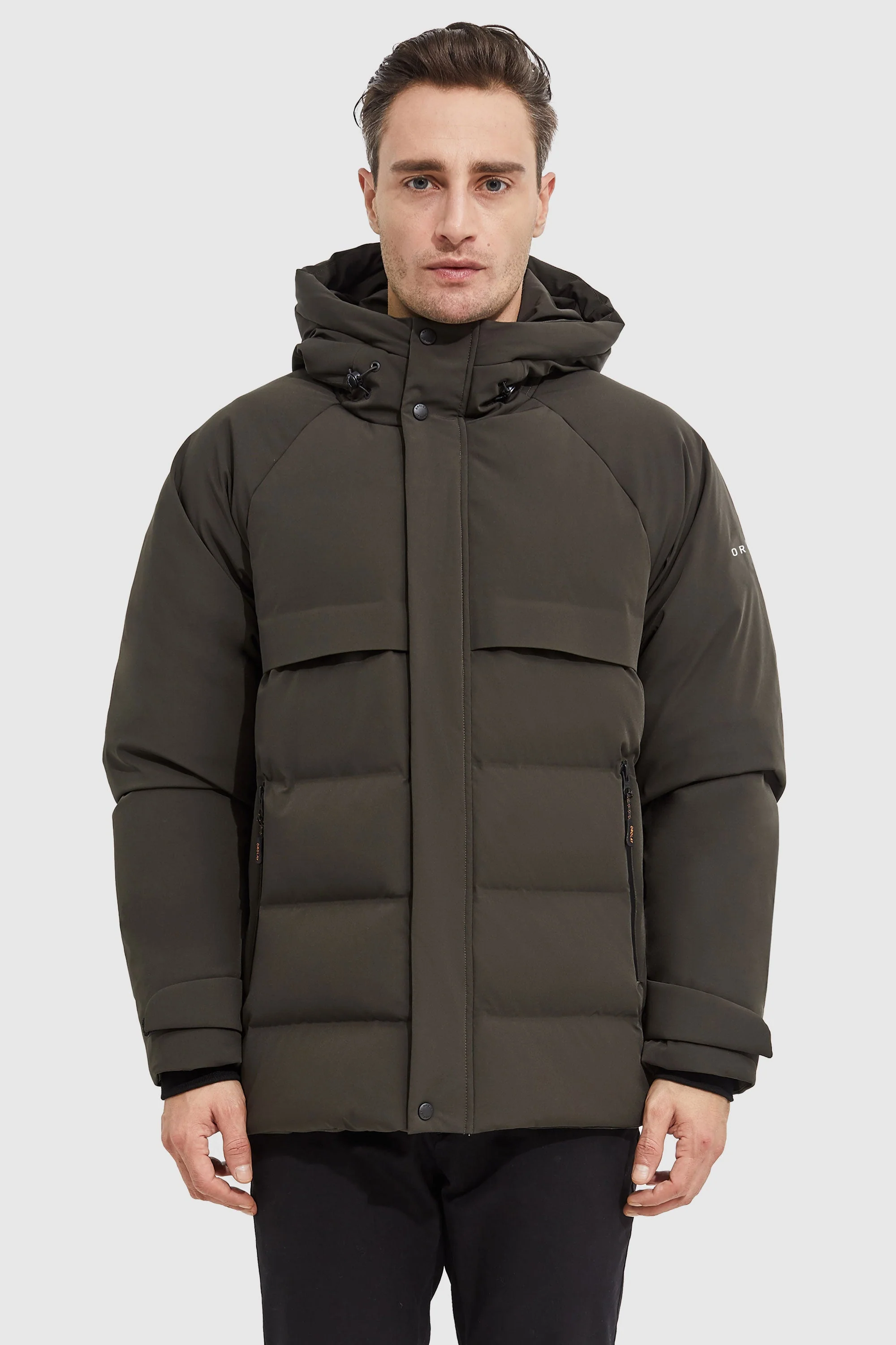 Winter Hood Ribbed Cuff Down Jacket - Image 6
