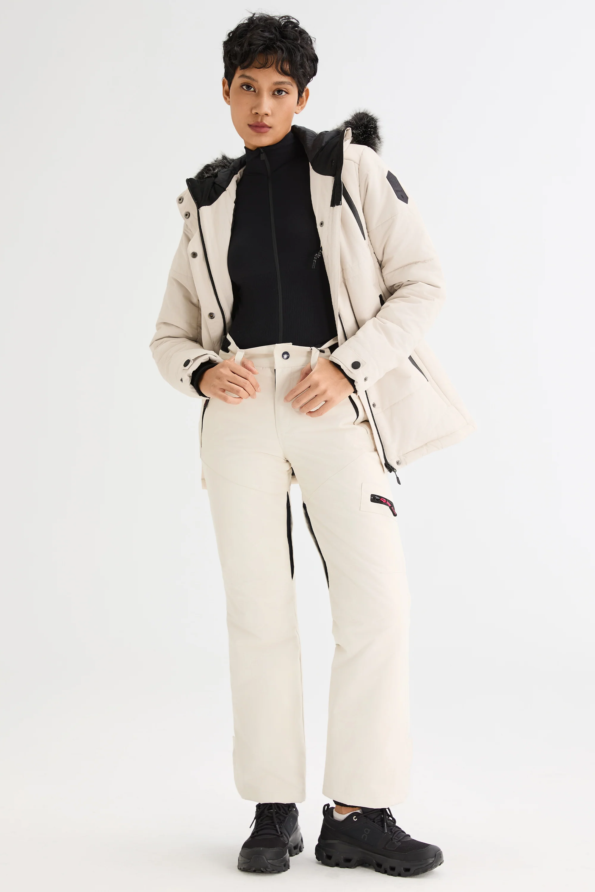 Faux Fur Hooded Mountain Parka Jacket - Image 16