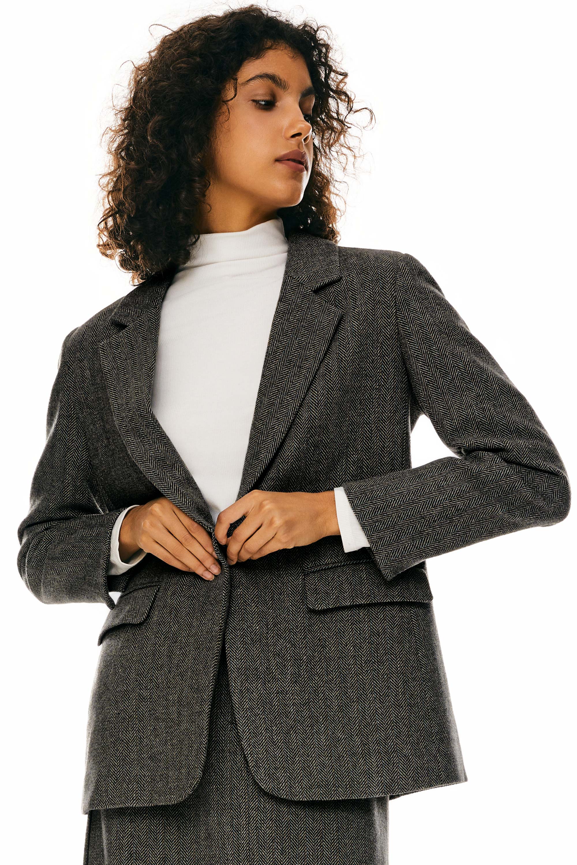 Wool Office Blazer - Image 3