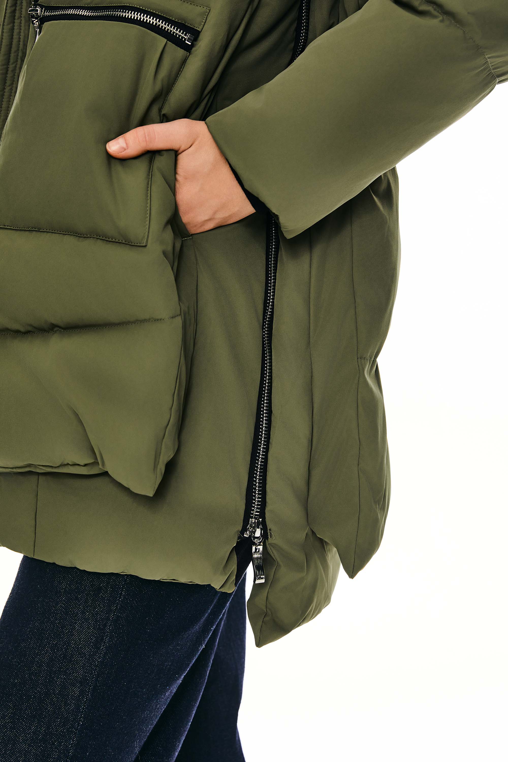 092 Universe® Thickened Down Jacket with Faux Fur Hood - Image 15