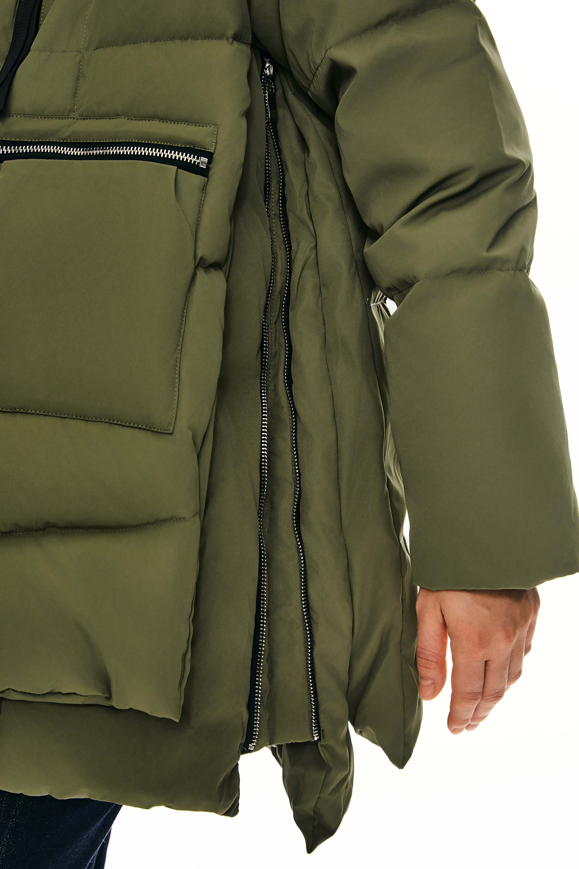 092 Universe® Thickened Down Jacket with Faux Fur Hood - Image 16