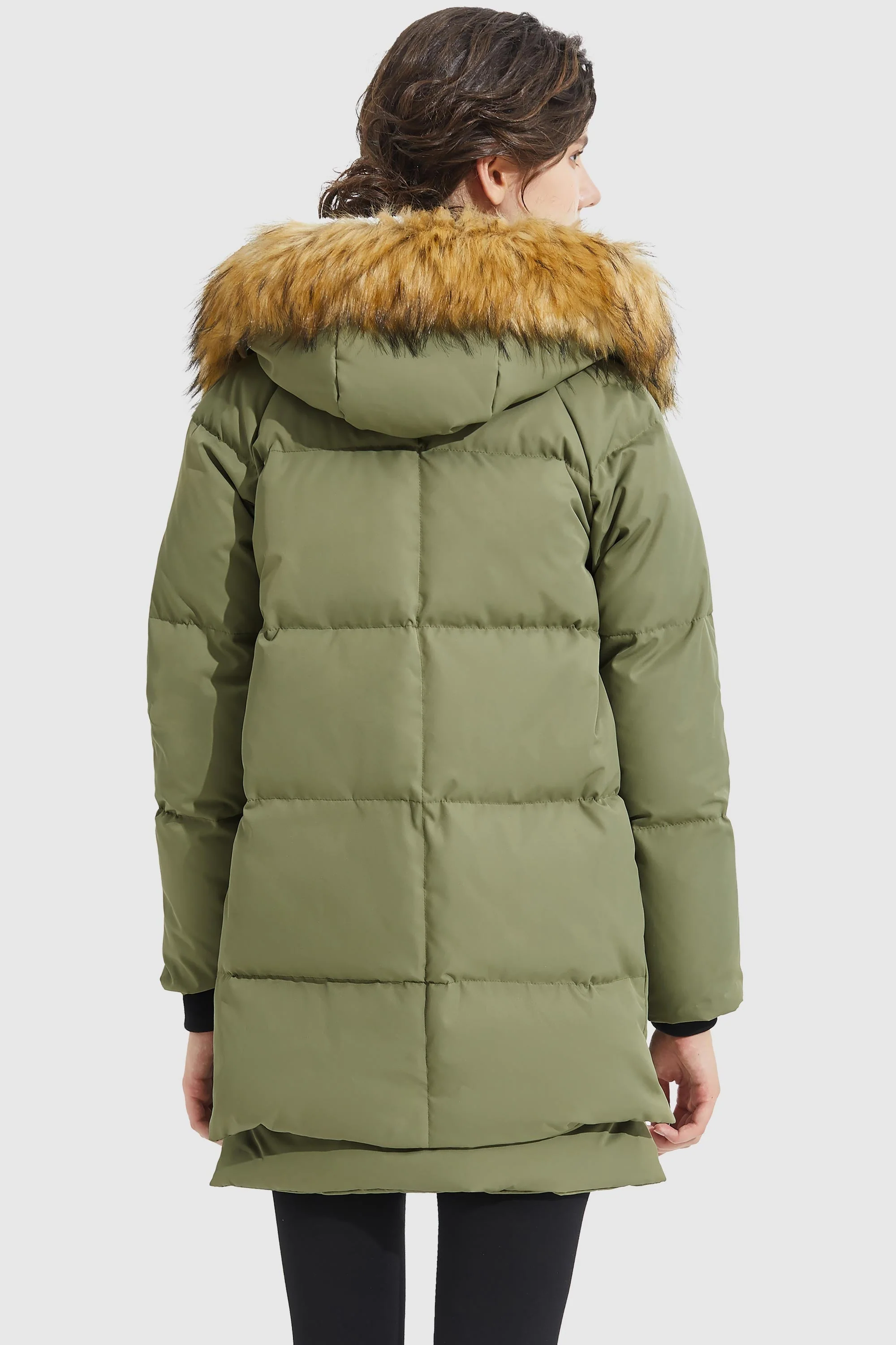 092 Universe® Thickened Down Jacket with Faux Fur Hood - Image 20