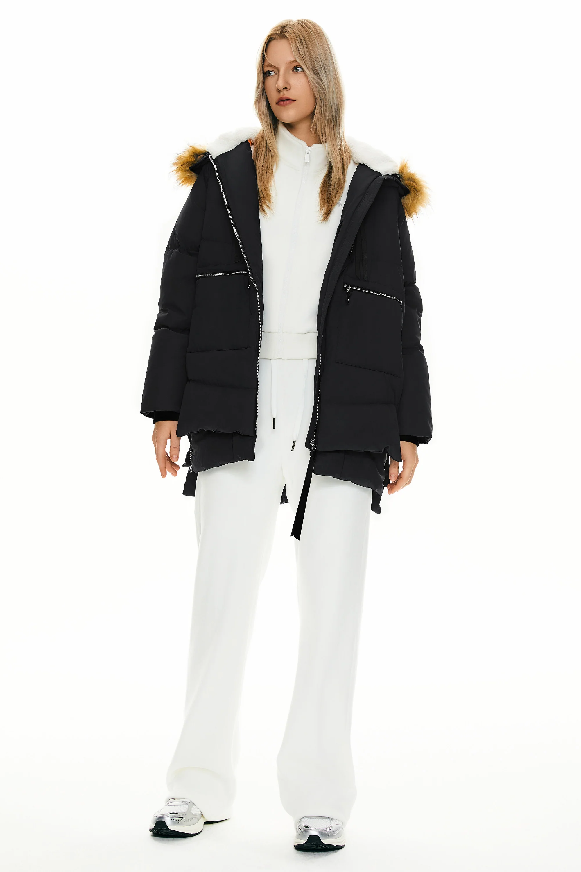 092 Universe® Thickened Down Jacket with Faux Fur Hood - Image 25