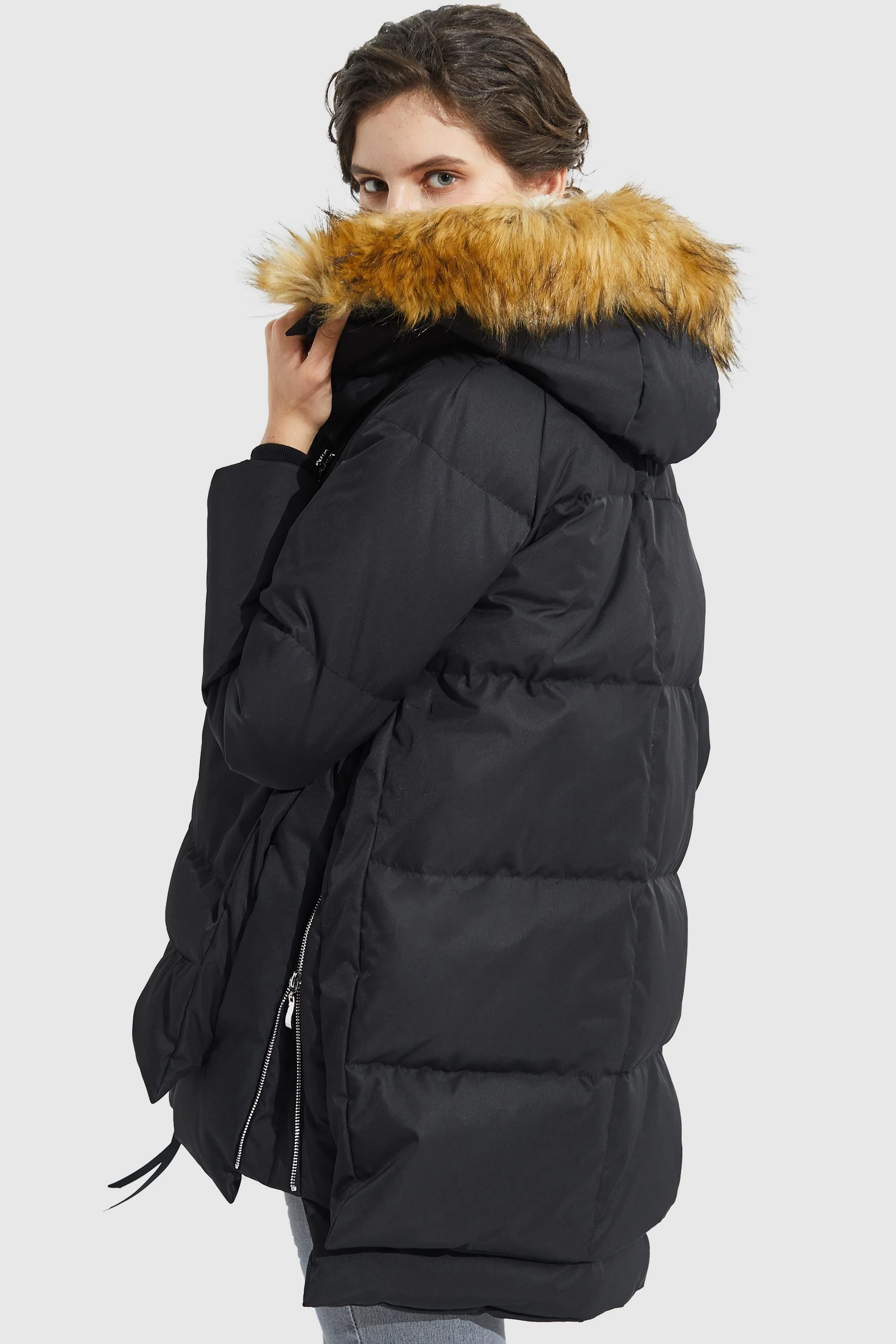 092 Universe® Thickened Down Jacket with Faux Fur Hood - Image 30
