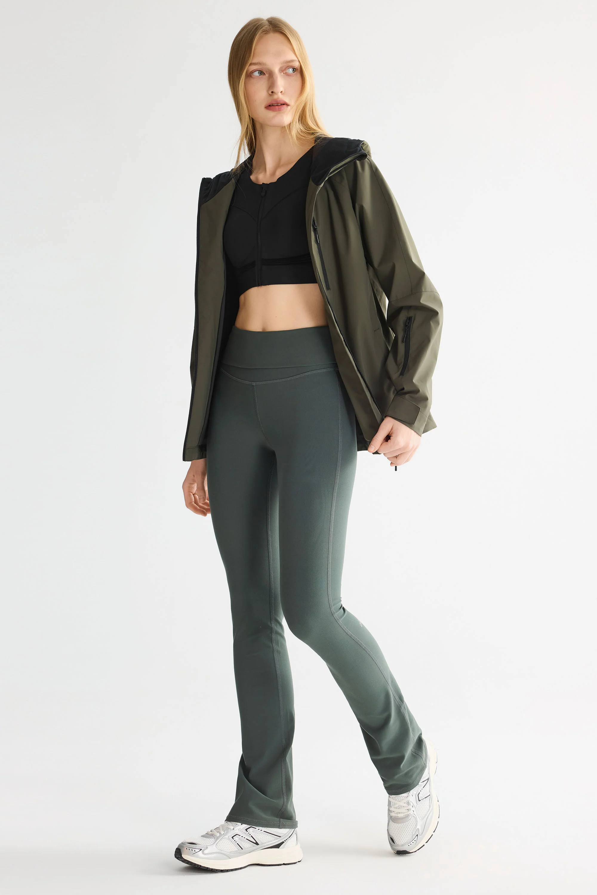 Zip Up Rain Jacket Lightweight Hooded Windbreaker - Image 37