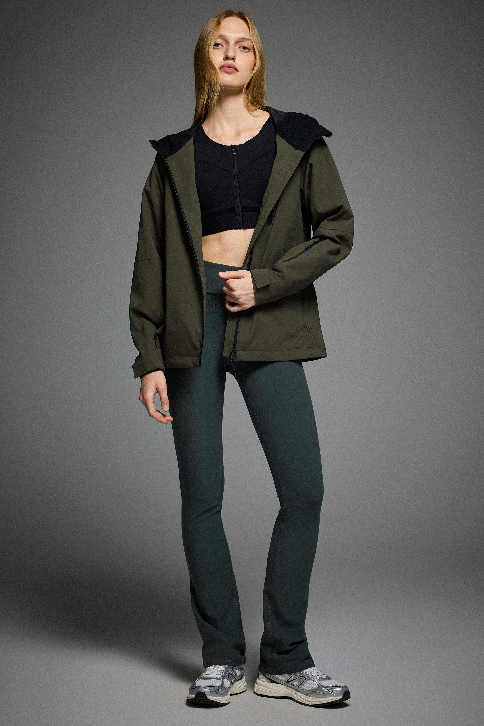 Zip Up Rain Jacket Lightweight Hooded Windbreaker - Image 42