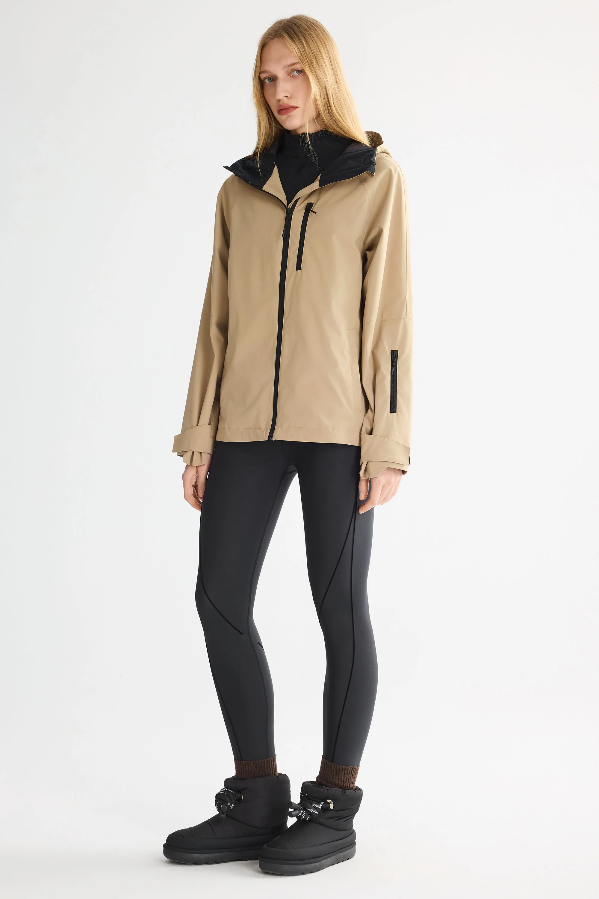 Zip Up Rain Jacket Lightweight Hooded Windbreaker - Image 51