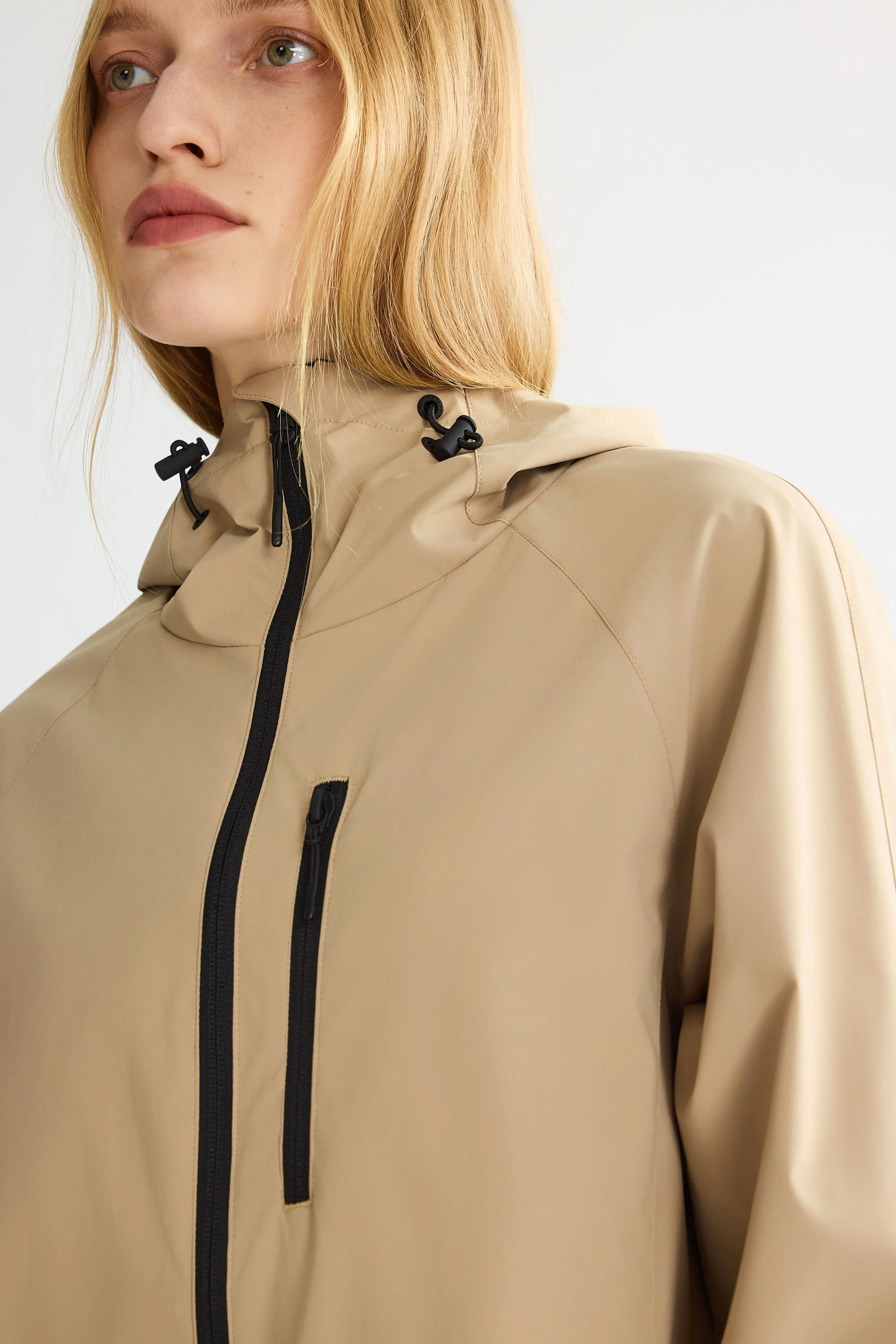 Zip Up Rain Jacket Lightweight Hooded Windbreaker - Image 55
