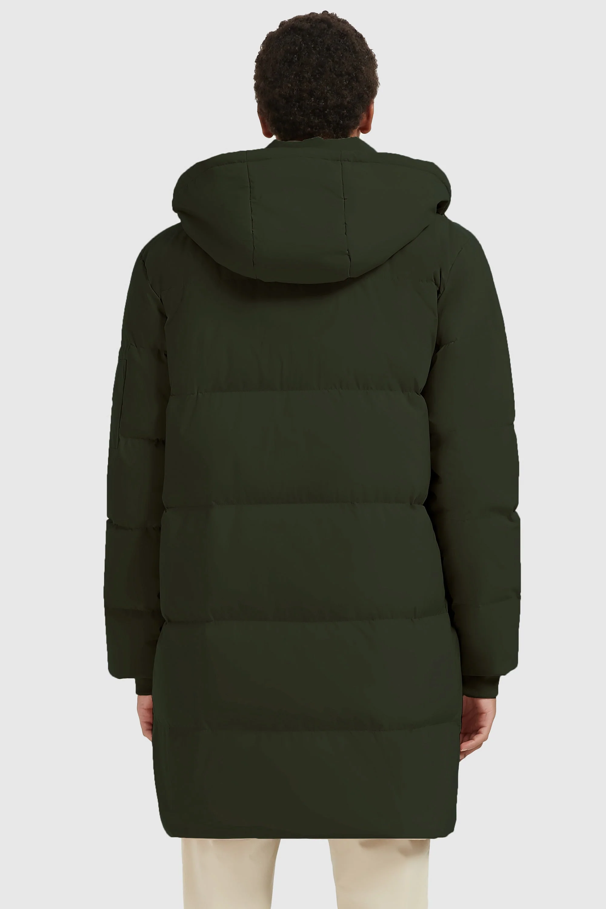 Zip Up Snap Button Thickened Down Jacket - Image 11