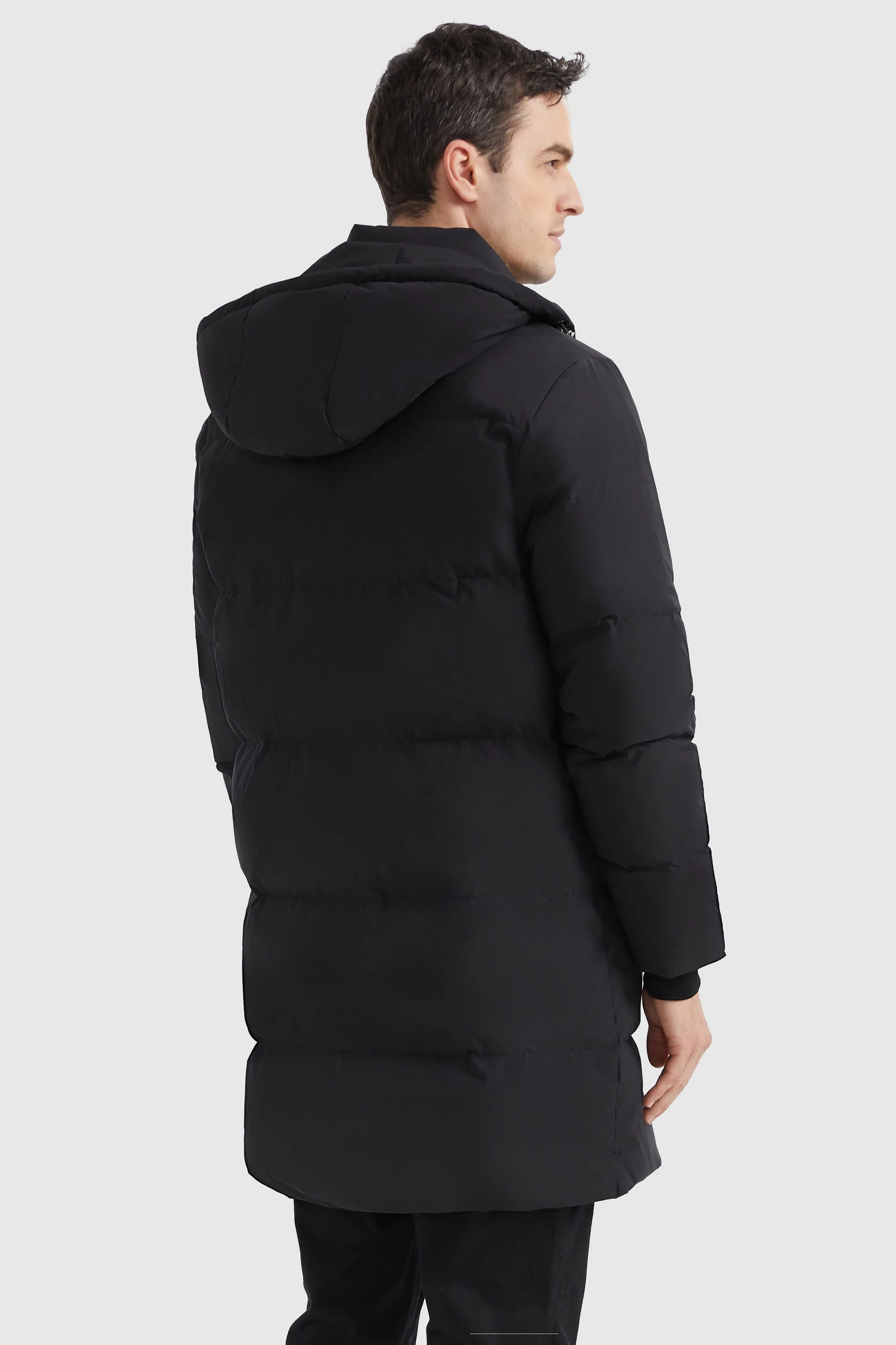 Zip Up Snap Button Thickened Down Jacket - Image 3